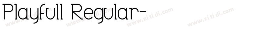 Playfull Regular字体转换
